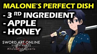 Malone's Perfect Dish | Third Ingredient, Honey, Apple | Sword Art Online Alicization Lycoris