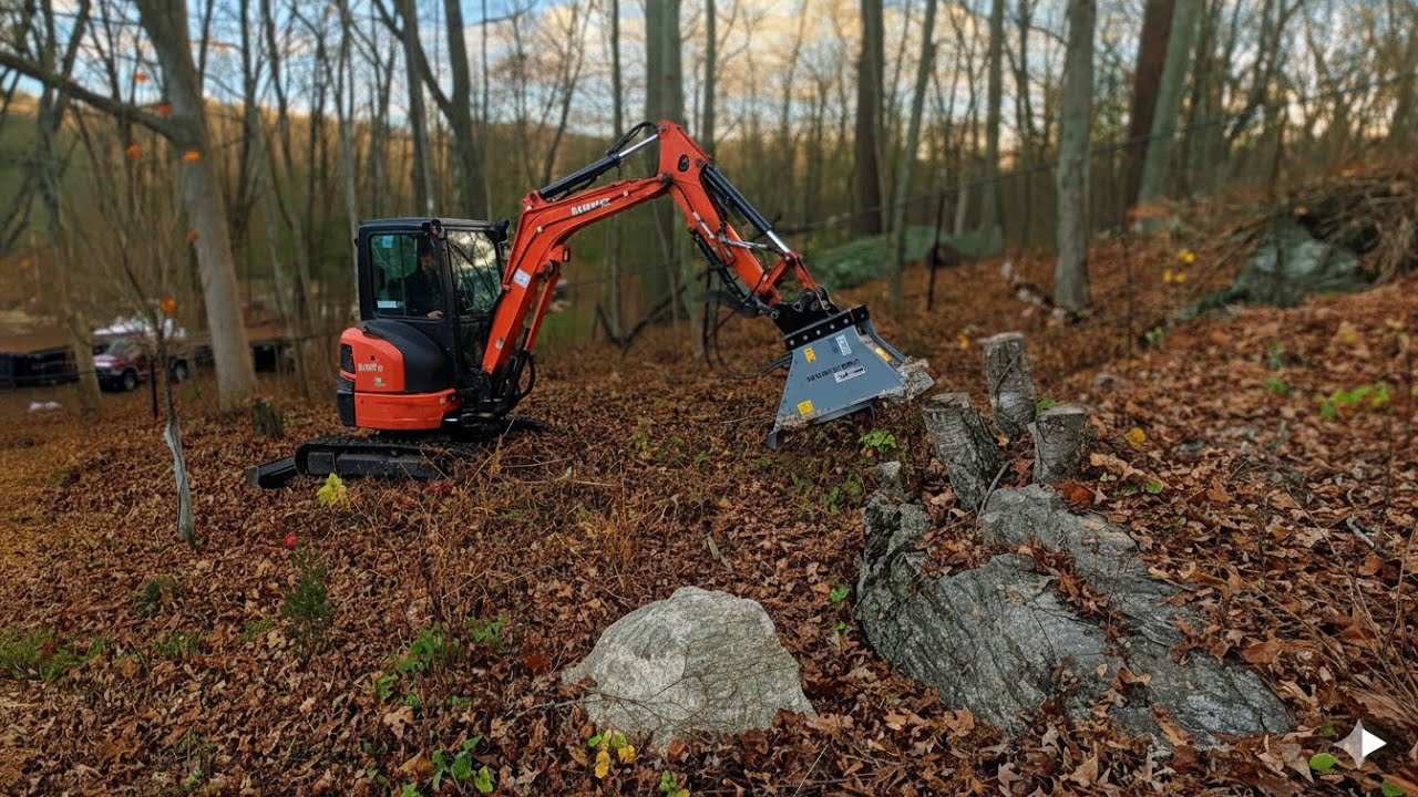 A Brush Hog… On an Excavator?!? | Baumalight CXC530 - YouTube