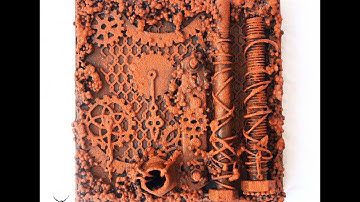 MixedMedia Collage "Rust - 4"