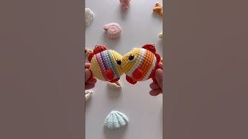 Let’s swim together with colorful fishies under the sea 🌊🐠Tutorial on my YouTube channel. #crochet