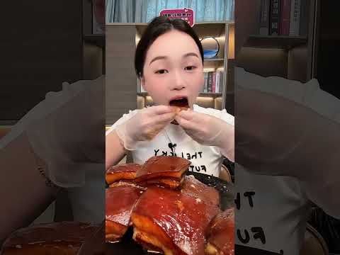 【ASMR】【MUKBANG】 | CHINESE FOODS | DELICIOUS 東坡肉 - PORK BELLY EATING SHOW