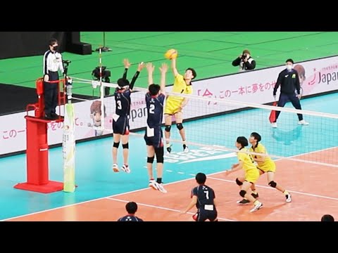 【春高2023男子準決勝】鎮西 vs 東山 第2セット 麻野堅斗、尾藤大輝、舛本颯真、平田悠真 <男子バレーボール>