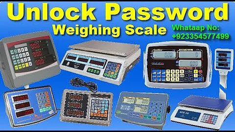 Weighing Scale Password Unlock kesy kary by Care International Scale