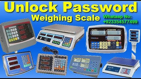 Weighing Scale Password Unlock kesy kary by Care International Scale