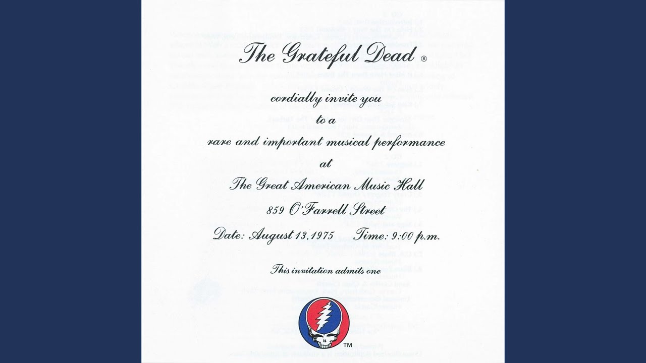 The Music Never Stopped (Live at the Great American Music Hall, San Francisco, CA, August 13, 1975) The Music Never Stopped (Live at the Great American Music Hall, San Francisco, CA, August 13, 1975)