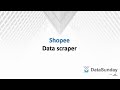 Shopee Data Scraper chrome extension