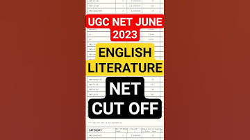 UGC NET JUNE 2023 ENGLISH LITERATURE NET CUT OFF | #ugcnet2023 #englishliterature @Riyastudy