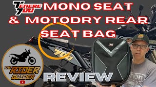 YAMAHA TENERE 700 MONO SEAT RACK REVIEW + MOTODRY SEAT BAG