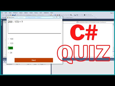 C# Project Tutorial - How To Create a Quiz Program In C# | Full Source Code Available for Free