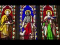 The history behind the saxon church in bradbourne derbyshire with its fresco  stained glass window