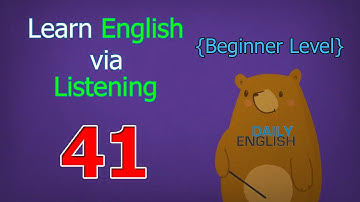 Learn English via Listening Beginner Level | Lesson 41 | Colors