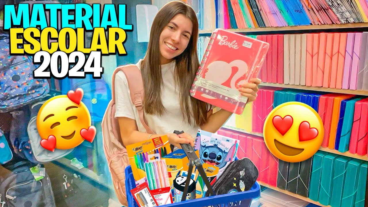 COMPRANDO MEU MATERIAL ESCOLAR 2024 !!!