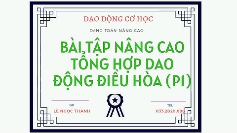 Bài tập vận dụng cao dao động điều hòa