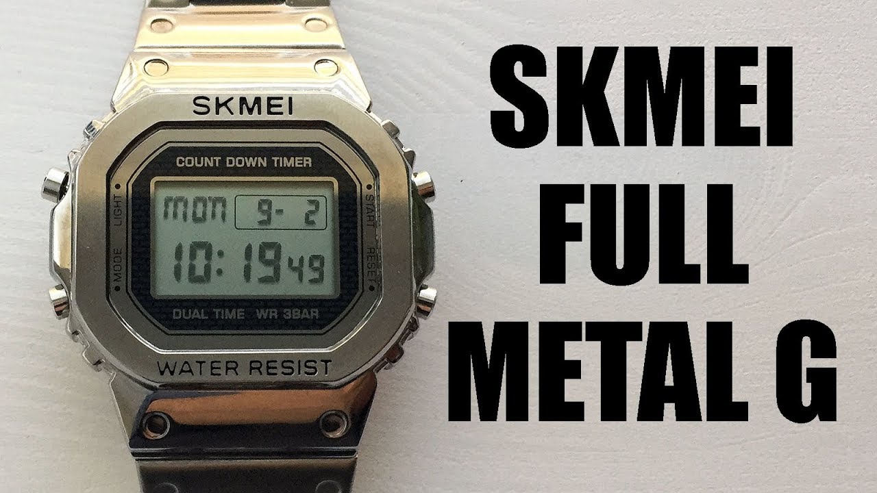 full metal digital watch