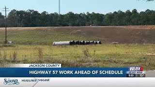 Highway 57 project ahead of schedule, MDOT says