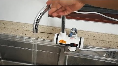 Hướng dẫn chọn máy nước nóng tại vòi rửa bát: Cách gắn tường hiệu quả"