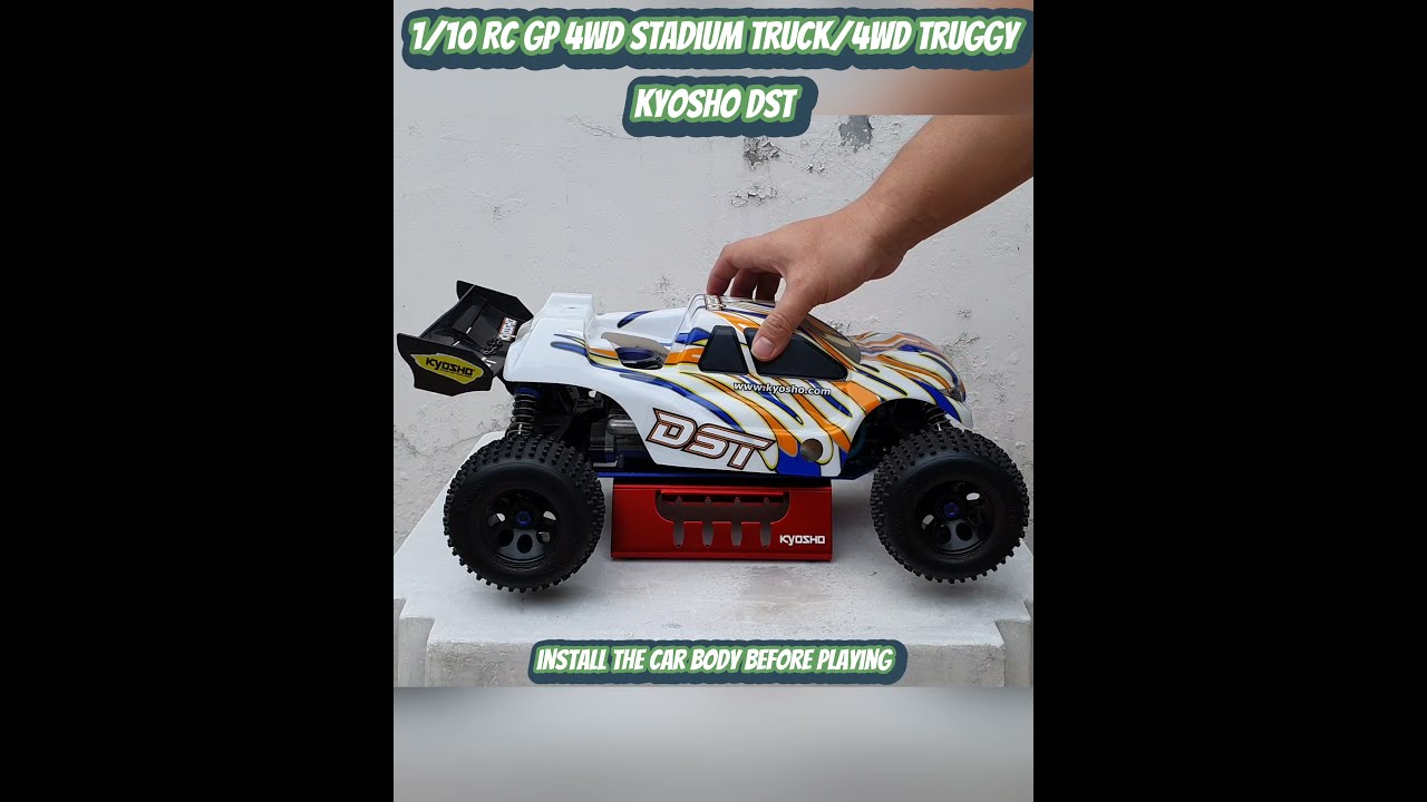 1/10 RC GP Stadium Truck/Truggy Kyosho DST, How to turn on the RC engine so that it can be played