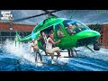 GTA 5 : Franklin Left Los Santos To Escape From Tsunami ! (GTA 5 Mods)