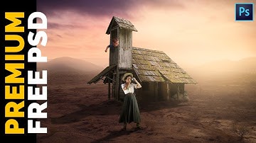 [ Free PSD ] Old House Photoshop Manipulation Compositing