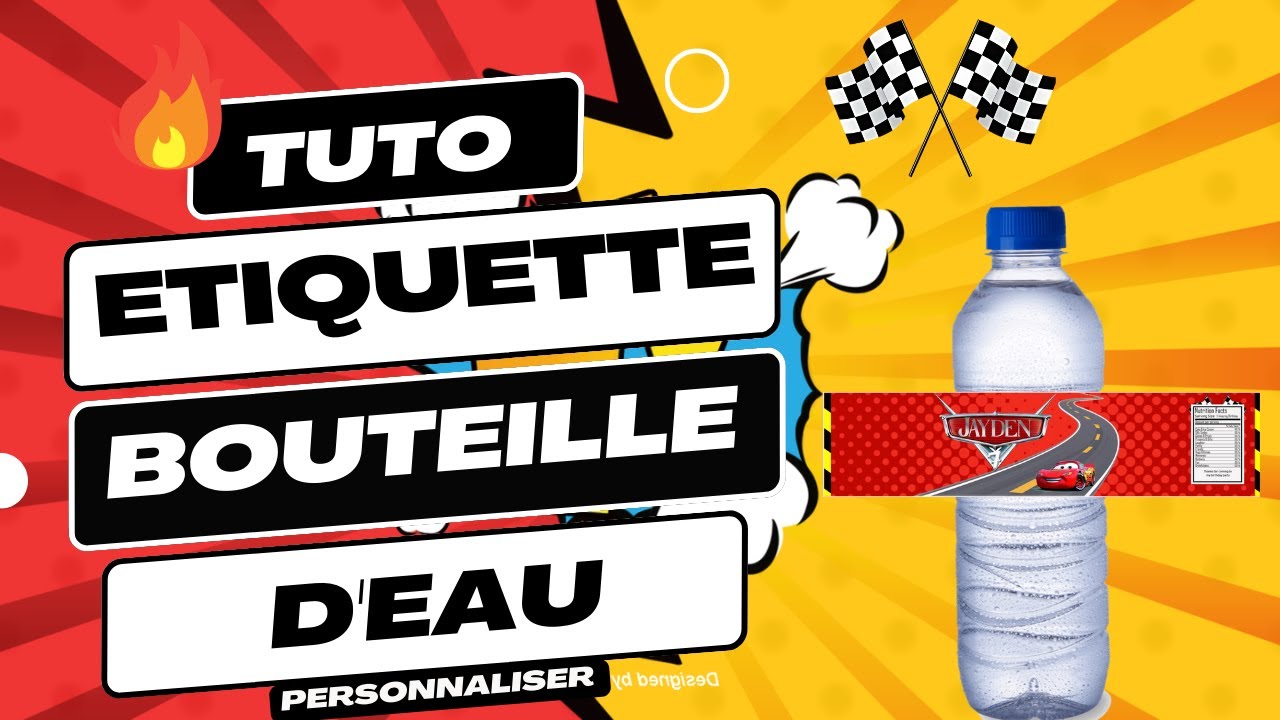 Etiquettes pour Bouteille d'Eau