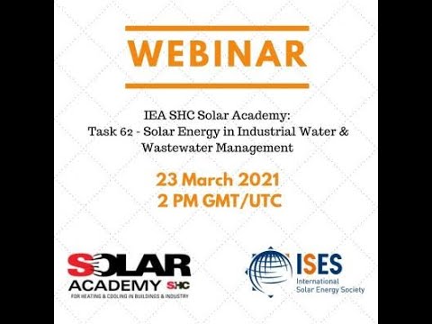 IEA SHC Solar Academy - Solar Energy in Industrial Water and Wastewater Management