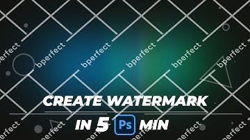 How to Create Watermark in Adobe Photoshop CC  (Protect Your Designs!)