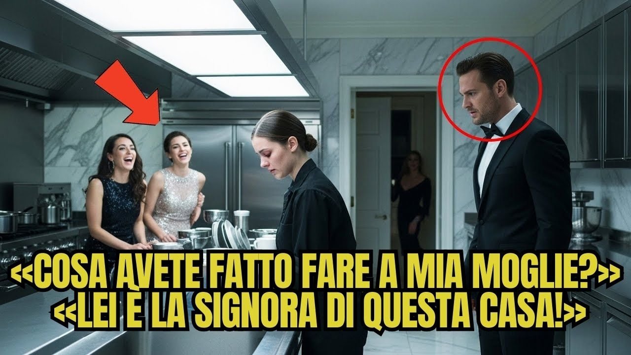 Le ordinarono di lavare i piatti al gala… senza sapere che il marito possedeva la villa.