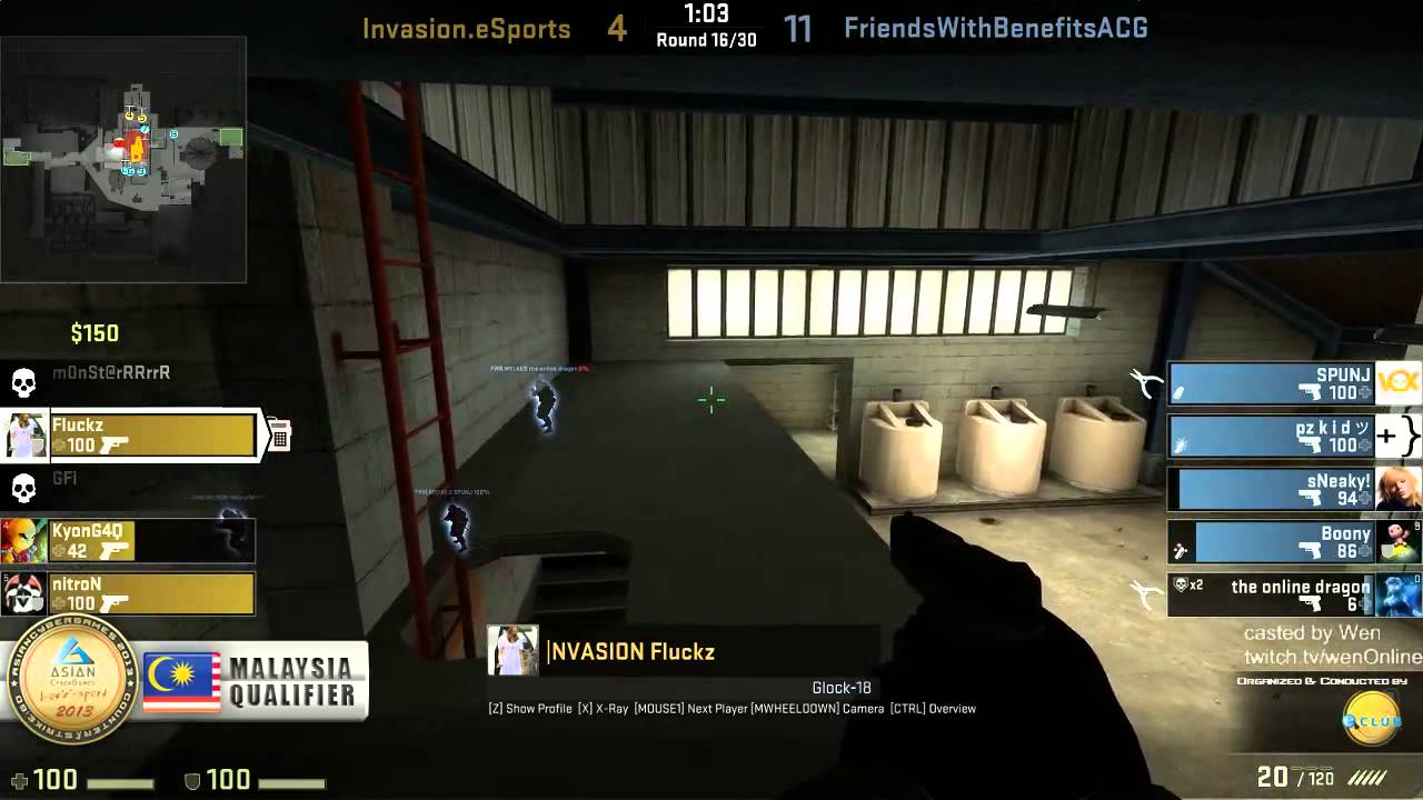 Asian Cyber Games CS:GO Malaysia QUALIFIER Invasion.Esports vs FriendswithBenefits