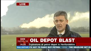Buncefield Oil Depot Disaster - BBC News 24 - 11/12/2005 - 0230pm