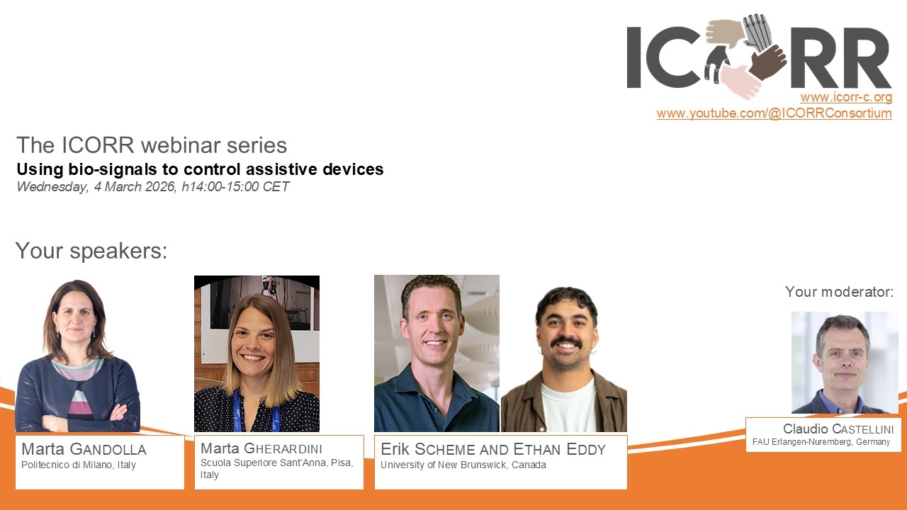 Webinar #10: Using bio-signals to control assistive devices