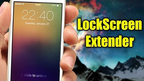 LockScreen Extender - iOS 8 Jailbreak Cydia Tweak