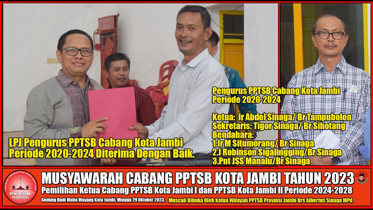 LPJ Pengurus PPTSB Cabang Kota Jambi Periode 2020 2023 di Muscab Ke V ...