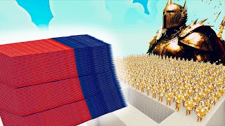 100x GOLD WARRIORS + 1x GIANT vs 3x EVERY GOD - Totally Accurate Battle Simulator TABS