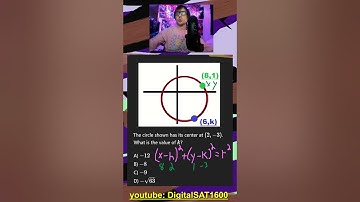 HARD Circle Problem... -- REAL December SAT Math
