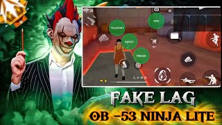 FAKE LAG NINJA LITE 👑 | FREEZE   V2   TELEKILL   GOST  💥 | FF OB53 ANTIBAN 💯