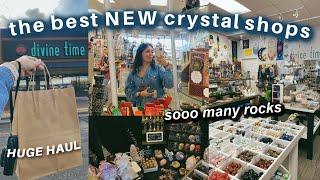 Exploring 7 New Spiritual Crystal shops in Minnesota!! + HUGE crystal, incense, witch haul!!