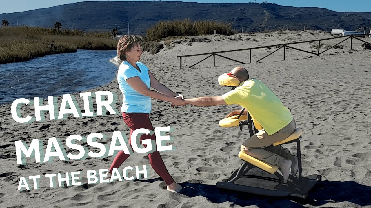 ASMR Chair Massage am Strand bei Gibraltar mit Omid, dem Ninja Warrior 💪