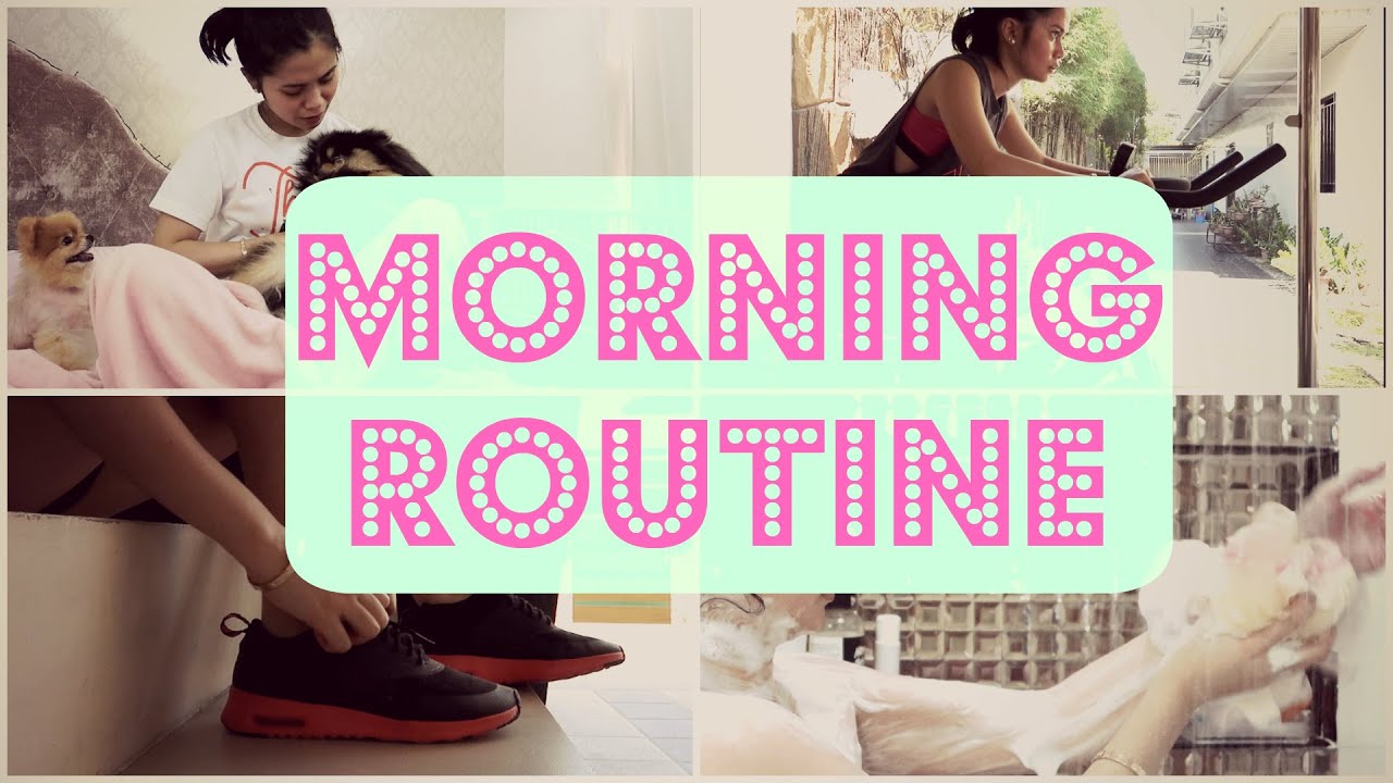MORNING ROUTINE + Bathing with Monte | Anna Cay ♥ - YouTube