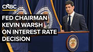 LIVE: Federal Reserve Chairman Kevin Warsh speaks after Fed holds interest rates steady — 7/29/2026