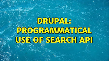 Drupal: Programmatical use of Search API (2 Solutions!!)