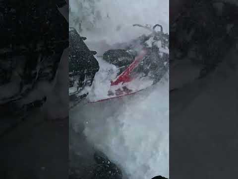 GoPro | Massive Snowmobile Gap Jump 🎬 Andreas Bergmark #Shorts #POV