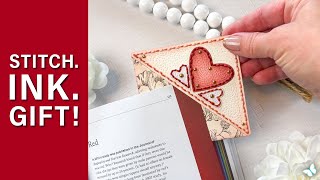 Make a Stitched Corner Bookmark with Dies | Easy & Elegant Handmade Gift