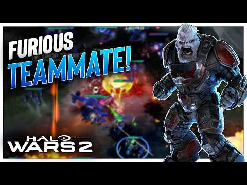 I've NEVER seen my Teammate this FURIOUS before! Halo Wars 2
