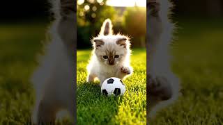 Cute Kitten Playing Football 😻⚽ | Most Adorable Kitten Ever (Viral Video)