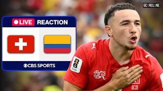 Scoreline LIVE: Switzerland vs. Colombia REACTION