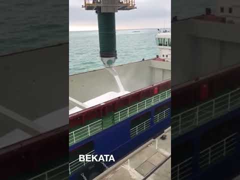 Loading Urea 46  fertizer at Turkmenbashi port