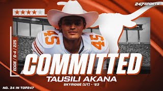 WATCH: 4-star EDGE Tausili Akana commits to Texas