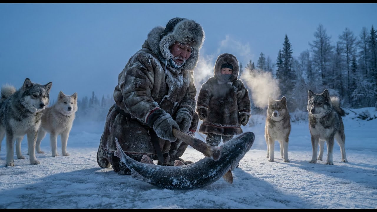 5000kg Buffalo and Sheep Hunt in 71°C Yakutia  Feeding an Entire Frozen Village  Extreme Survival