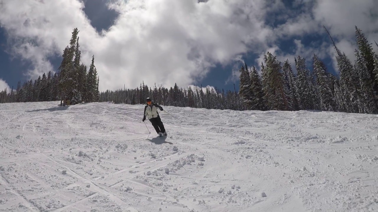 Skiing down March Hare Run at Winter Park Colorado Resort GOPR0637 YouTube