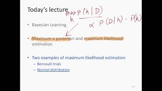 Lecture 23a: Bayesian learning (continued)